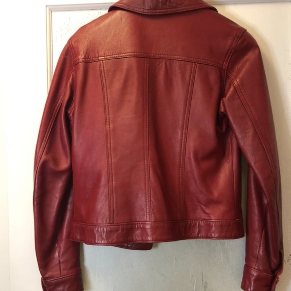 Vintage Red Leather Jacket of your Dreams! - Picture 11 of 15